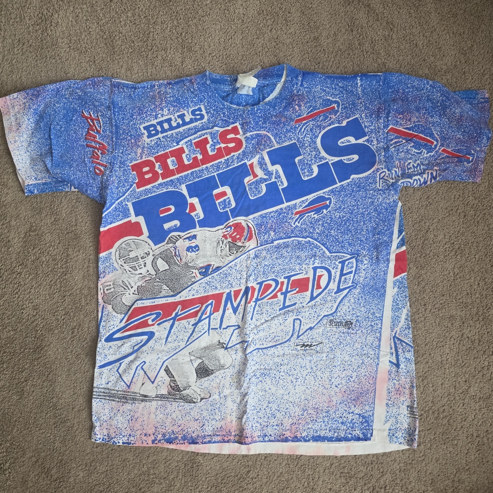 Bills Mens Graphic T-Shirt - Blue